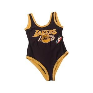 Small lakers one piece - purple and yellow